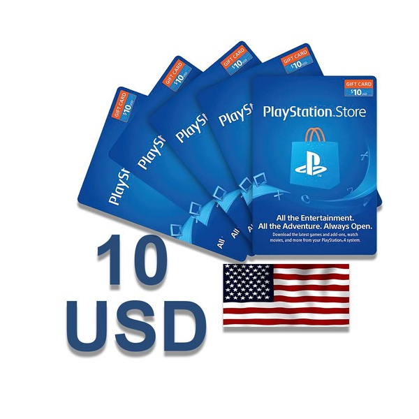 PlayStation Network Card 10 USD USA Ключ PSN США