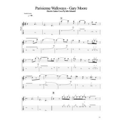 Табы Kfir Ochaion - Gary Moore - Parisienne Walkways