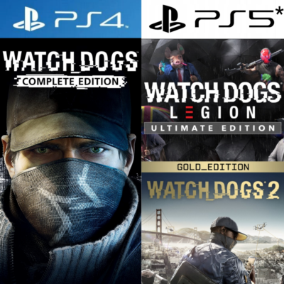 Watch Dogs 1 & 2 + Legion PS4|5* Аренда от 7 дней