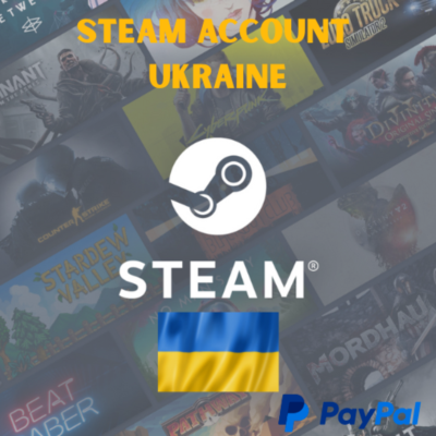 Новый аккаунт Steam Украина - Полный доступ - PayPal
