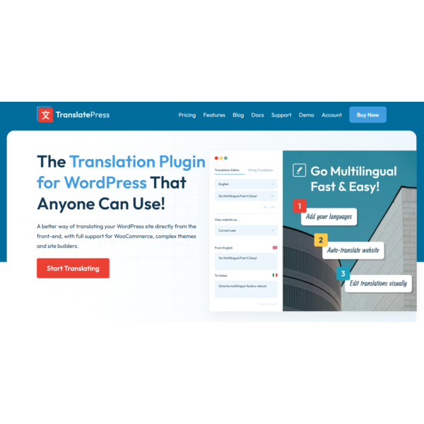 Лицензия TranslatePress Pro на год