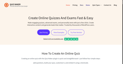 Последняя версия плагина Quiz Maker Pro GPL