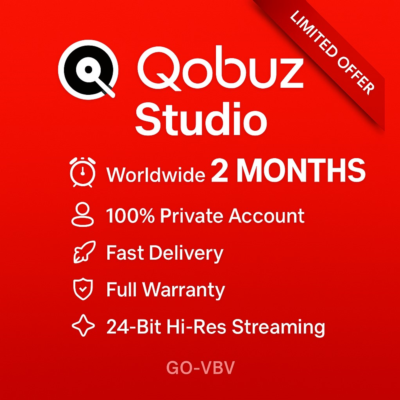 Qobuz Studio – Hi-Res FLAC | 2M | Глобальный доступ🇺🇸