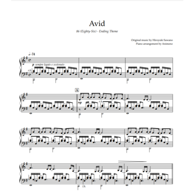 Ноты Animenz - Avid - 86 / Eighty-Six Episode 22ver