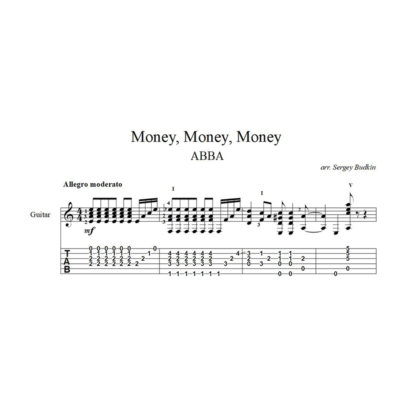 Money, Money, Money (ABBA) ноты для гитары
