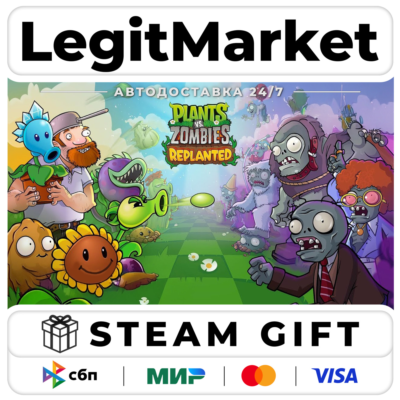 Plants vs. Zombies: Replanted Steam GIFT РУ+МИР АВТО