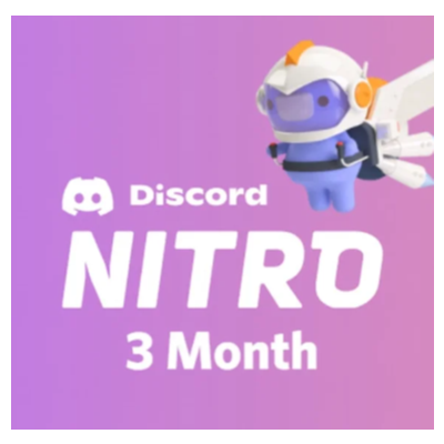 Discord Nitro — 3-месячная пробная версия + 2-кратный б