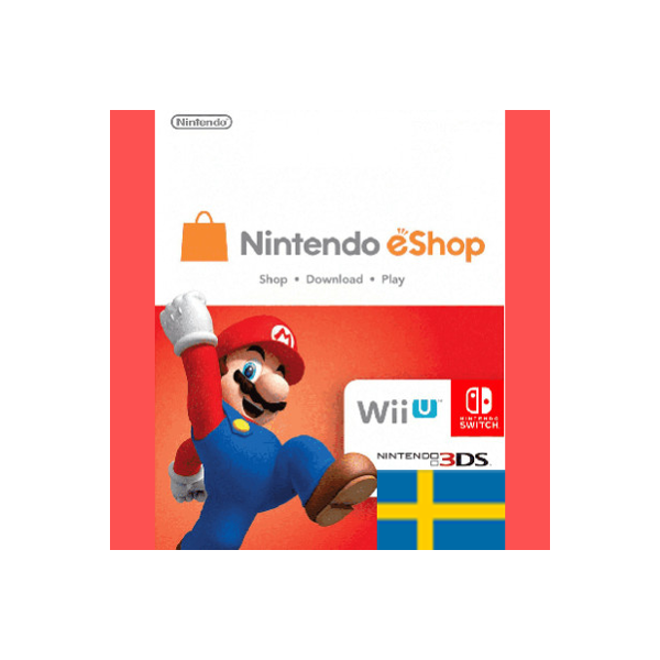 NINTENDO SE 500 SEK КАРТА ПОПОЛНЕНИЯ ШВЕЦИЯ КОД АВТО
