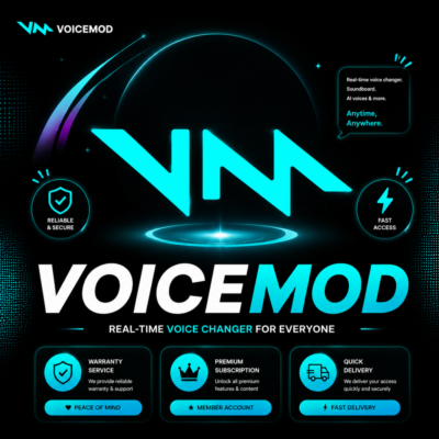 Подписка Voicemod PRO на 1 месяц + быстрая доставка