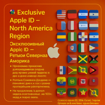 Apple ID США + Канада + Мексика + Другие | Без 2FA 🔐