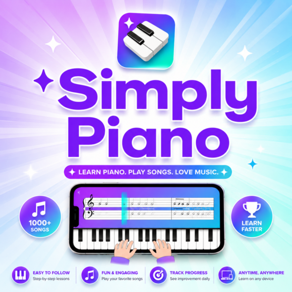 Simply Piano и подписка Premium на 1-3 месяца