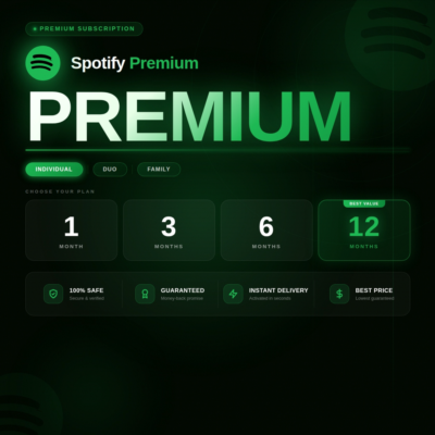 Spotify Premium: индивидуальный, дуэтный 1/3/6/12 м 🔥✅