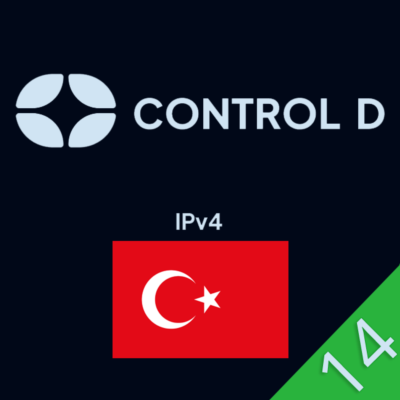 ControlD / Control D / Турция (IPv4) - 14 дней