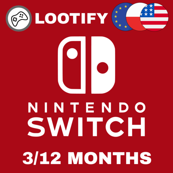Nintendo Switch Online Подписка 3/12 USA/EU/PL