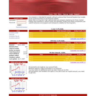 Шаблон для HYIP Manager Pro