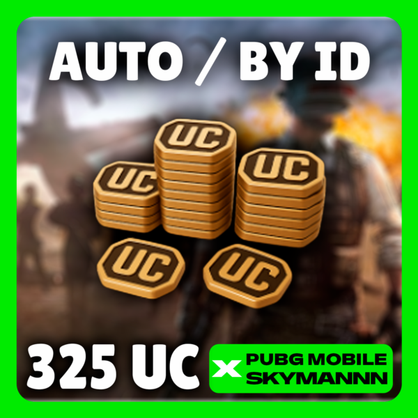 24/7 АВТО | 325 UC ПО ID | PUBG Mobile GLOBAL