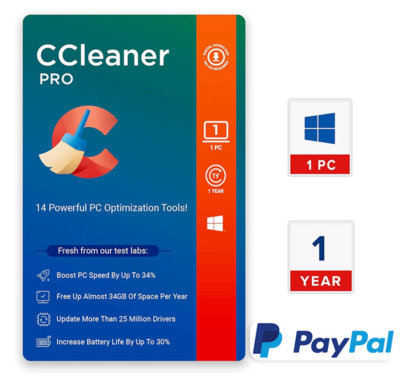 CCleaner Professional 2025 Windows 1 ПК 1 года Ключ