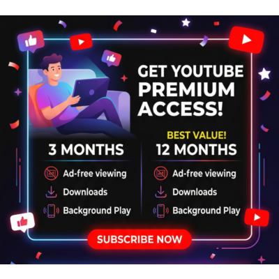 YouTube Premium + YouTube Music 3 Months | PAYPAL