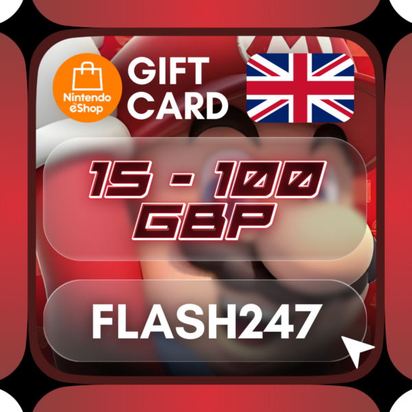 Подарочная карта Nintendo eShop UK | 15–100 фунтов стер