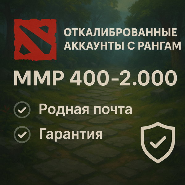 Откалиброванные Dota2 аккаунты с рангами|Родная почта