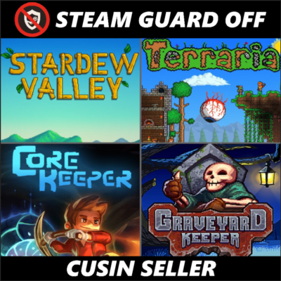🎮Общий аккаунт Terraria + Stardew Valley + Core Keeper + Graveyard Keeper