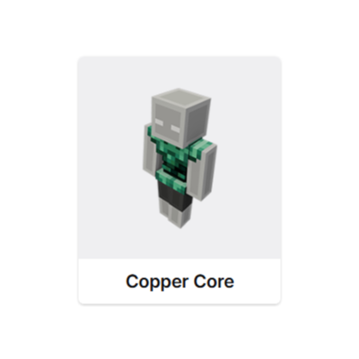 MINECRAFT Copper Core ПЛАЩ СКИН JAVA & BEDROCK / GLOBAL