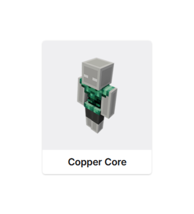 MINECRAFT Copper Core ПЛАЩ СКИН JAVA & BEDROCK / GLOBAL