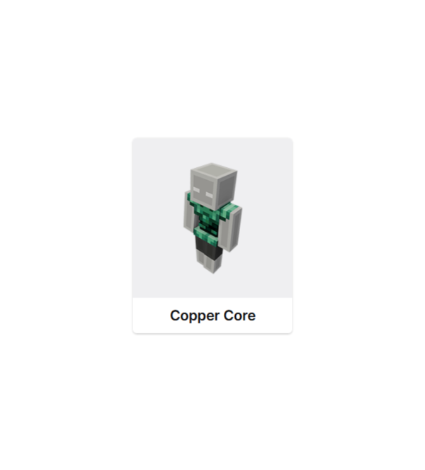 MINECRAFT Copper Core ПЛАЩ СКИН JAVA & BEDROCK / GLOBAL
