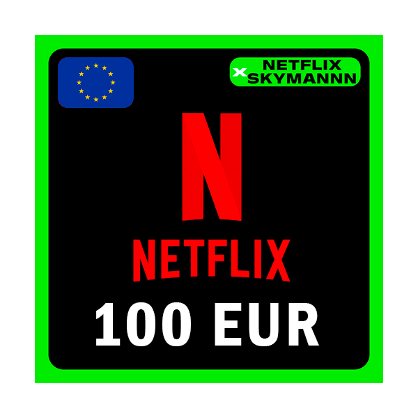 АВТО Карта пополнения Netflix 100 EUR ЕВРОПА 24/7