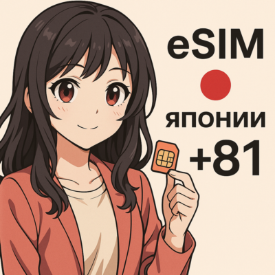Esim номер Японии +81 для приема СМС еСим