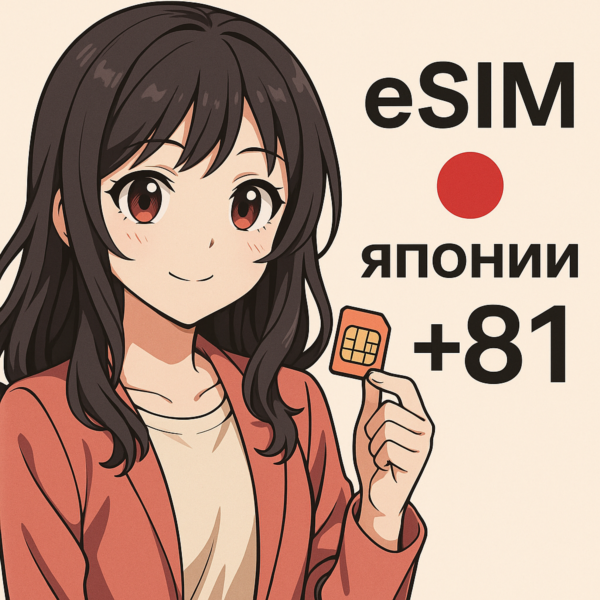 Esim номер Японии +81 для приема СМС еСим