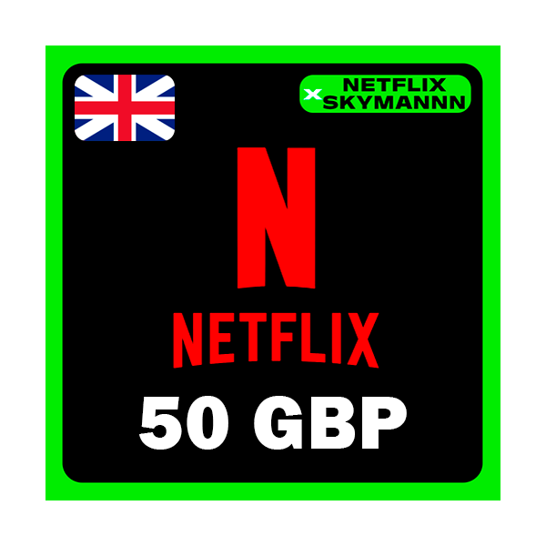 АВТО Карта пополнения Netflix 50GBP ВЕЛИКОБРИТАНИЯ 24/7