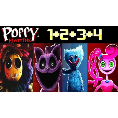 Poppy Playtime Chapter 1 + 2 + 3 + 4 FULL COLLECTION