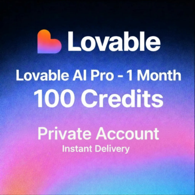 Lovable.dev AI Pro — 1 Month | 105 Credits