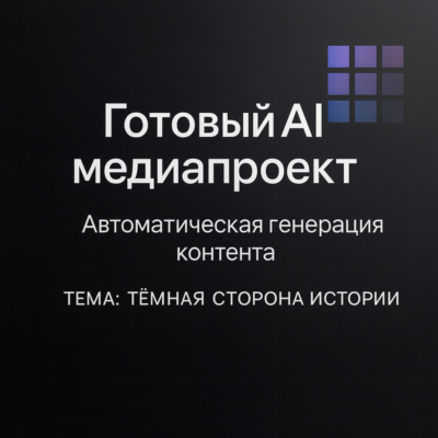 AI Медиапроект "темная сторона истории"