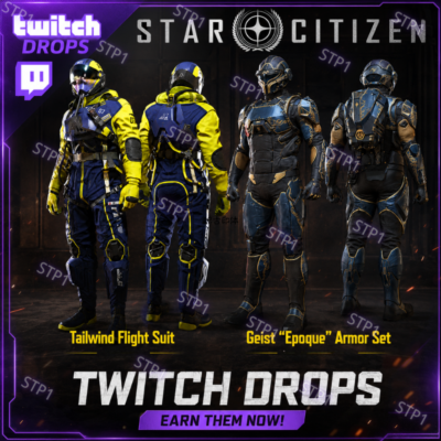 **Star Citizen 3/3 предмета Twitch Drop💎ATLS Foundation Livery, Flight, Epoque**