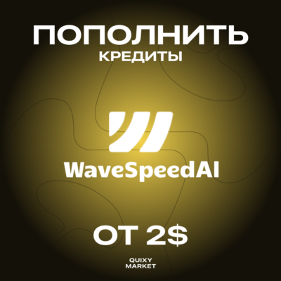 WAVESPEED AI ПОПОЛНИТЬ БАЛАНС/КРЕДИТЫ ОТ 5$