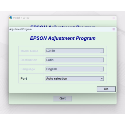 Сброс памперса AdjProg Reset- L3150 L3151
