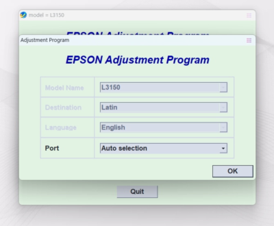 Сброс памперса AdjProg Reset- L3150 L3151