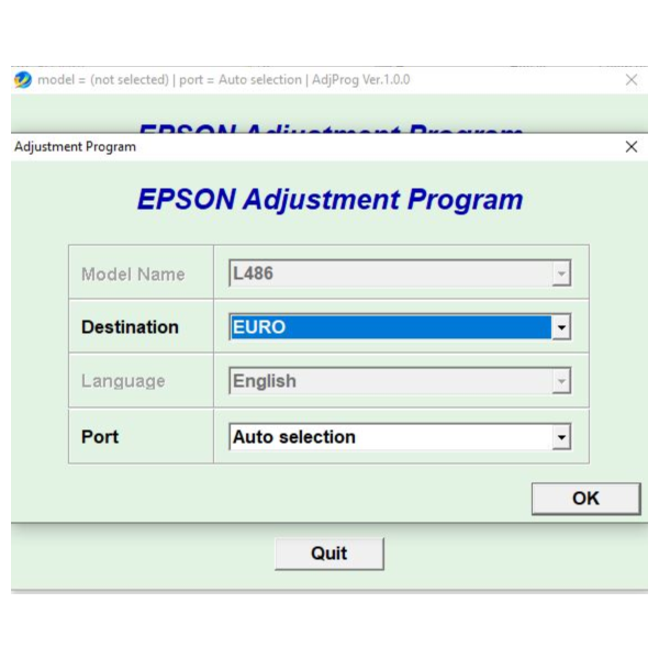 Epson L486 Adjustment Program