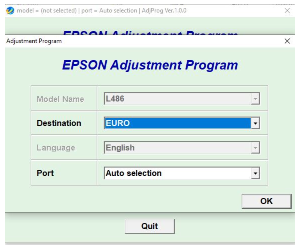 Epson L486 Adjustment Program
