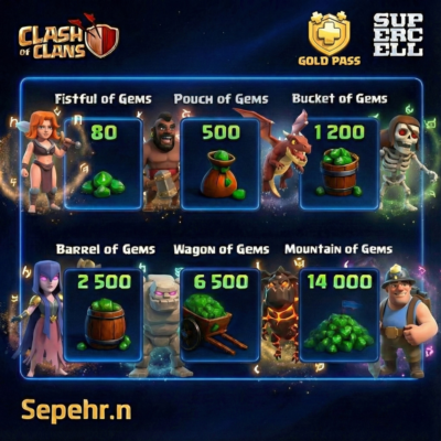 Clash of Clans Gems | Gold Pass