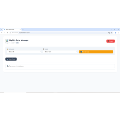 Веб-менеджер MySQL