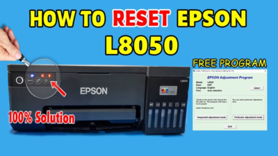 Сброс памперса  Epson :L8050