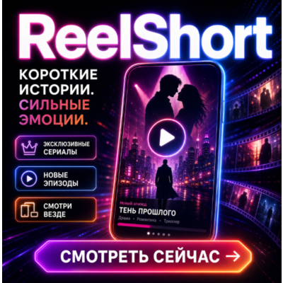 reelshort Premium Ad-Free Короткие драмы Общий аккаунт