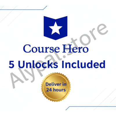 Course Hero - Аккаунт 🔑 (5 разблокировок)