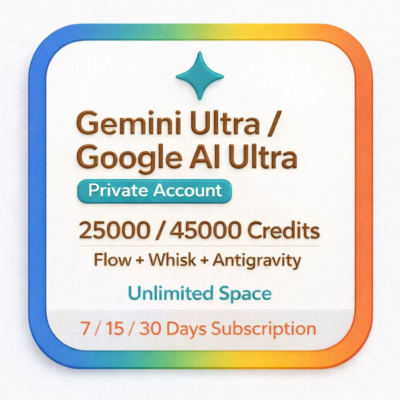 GEMINI ULTRA + VEO 3.1 + FLOW + WHISK + NONO BANANA | 25 000 КРЕДИТОВ | 30 ДНЕЙ