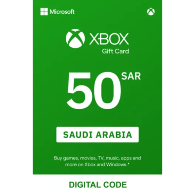 XBOX GIFT CARD 50 SAR SAUDI ARABIA INSTANT KEY SENDING