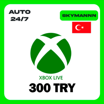 XBOX LIVE 300 TRY ТУРЦИЯ КАРТА ПОПОЛНЕНИЯ АВТО 24/7