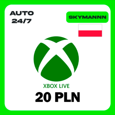 XBOX LIVE 20 PLN ПОЛЬША КАРТА ПОПОЛНЕНИЯ АВТО 24/7